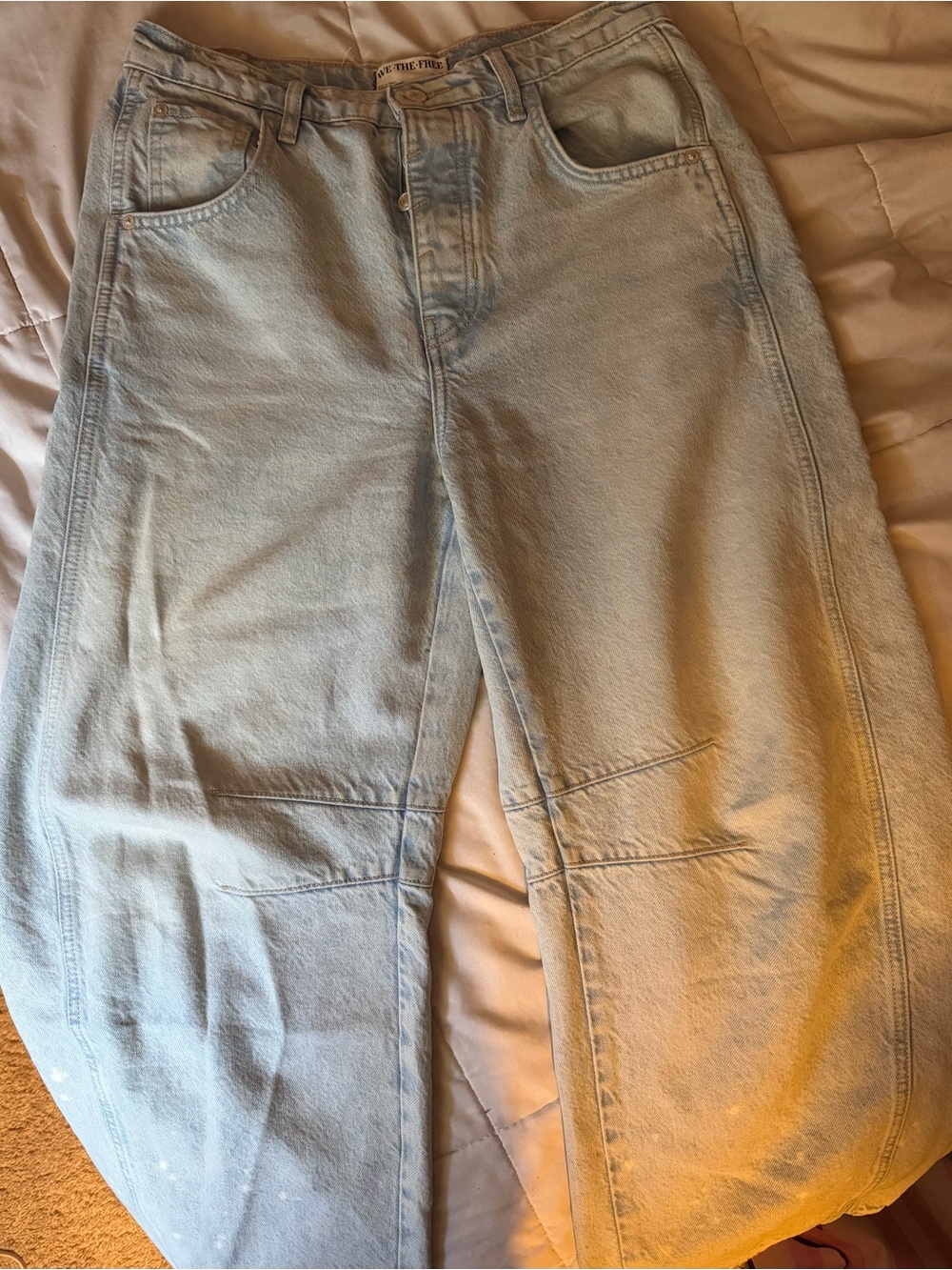Free people we the free good luck barrel jeans